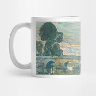 The Bridge at Grez by Childe Hassam Mug